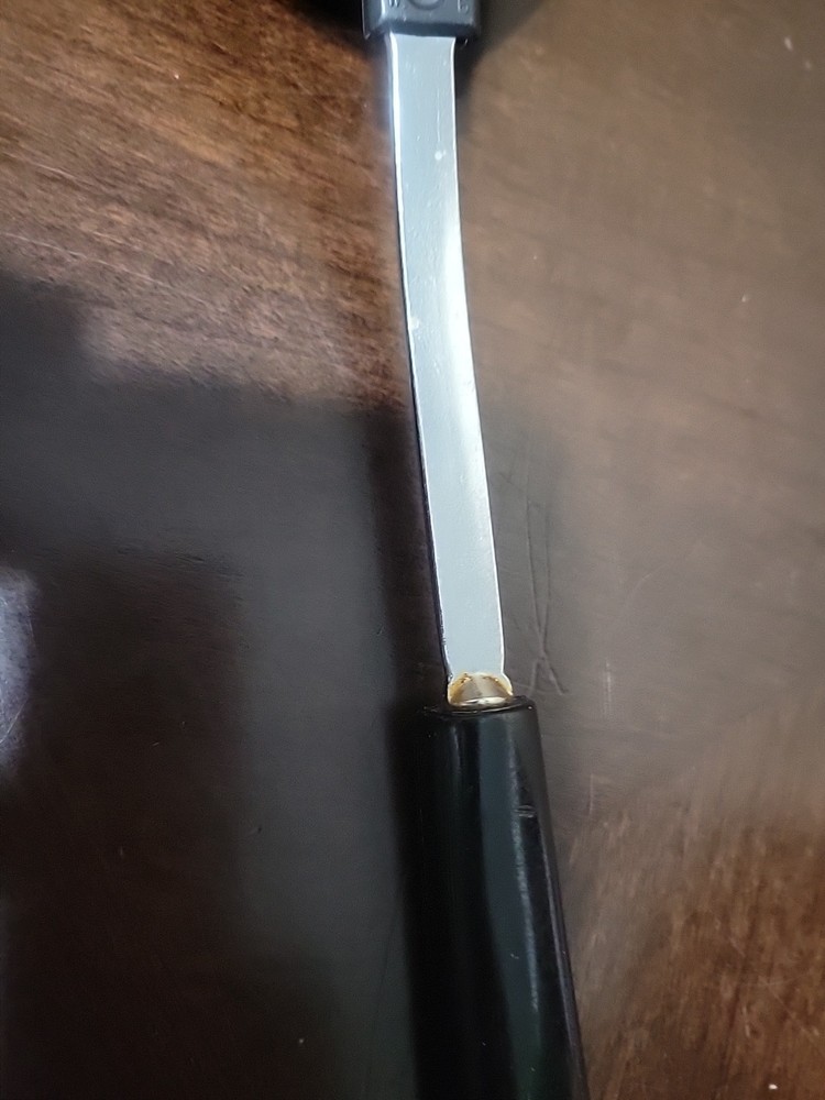 Vintage Ekco Black Nylon Solid Serving Spoon Plastic Handle