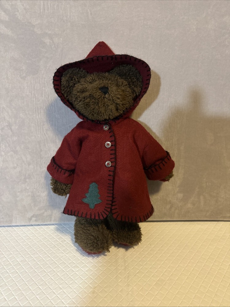 Vintage Rustic Christmas Boyds Bear Archive Collection Handmade Flannel Coat
