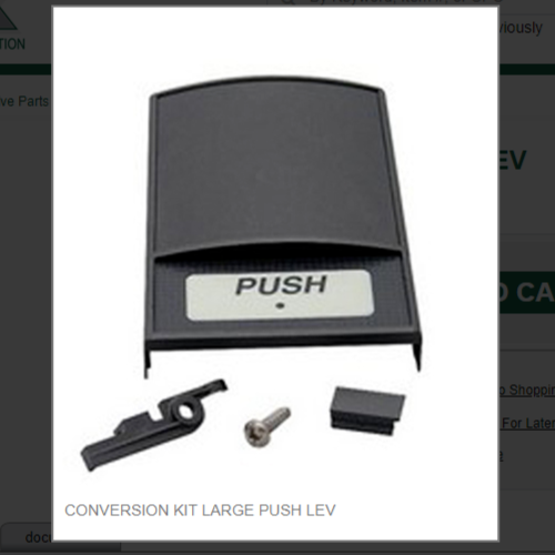 CONVERSION KIT LARGE PUSH LEV # 82-1148/01
