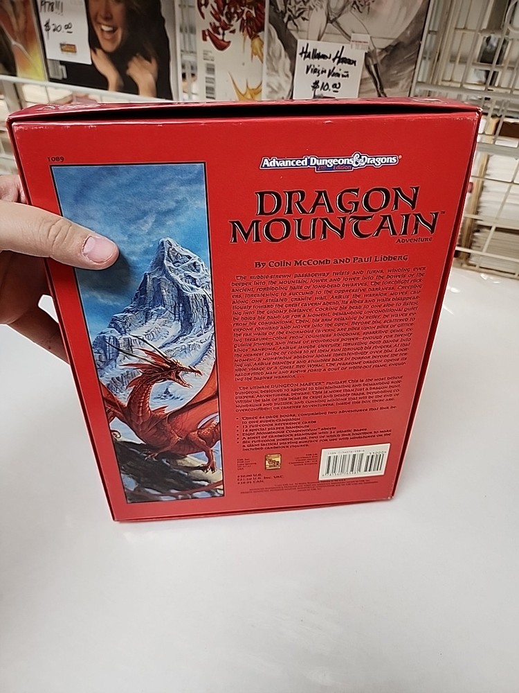 1993 TSR Advanced D&D Dragon Mountain Complete Beautiful