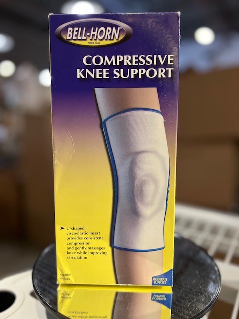 Bell-Horn Medium Compressive Knee Support White