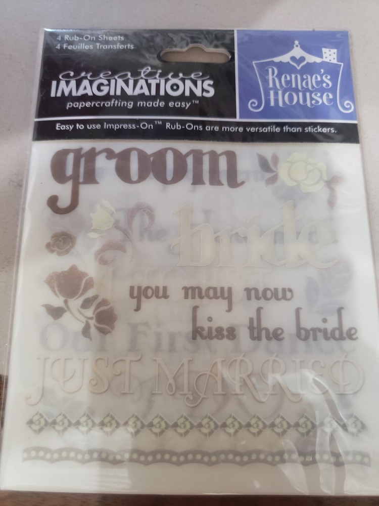 Forever Yours swatchpack rub-on sheets papercrafting scrapbook Creative Imagin