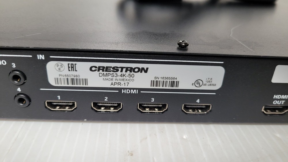 Crestron DMPS3-4K-50 4K Digital Media Presentation System