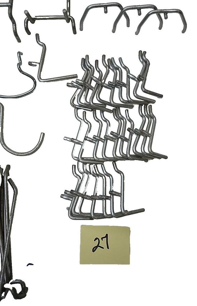Assorted Mixed Lot 73 Peg Board Hooks Garage Workshop Storage