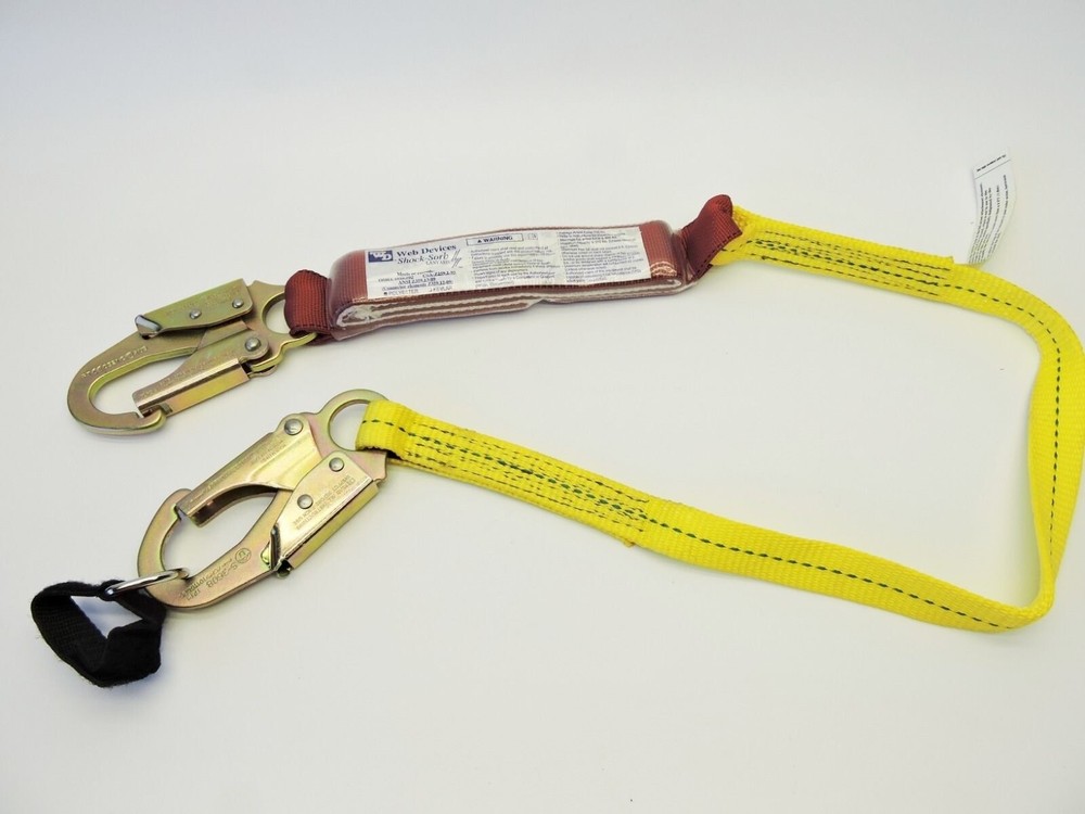 Web Devices LS200-3-4SS-3.6 Shock-Sorb Double Lanyard 4ft Fall Arrest System