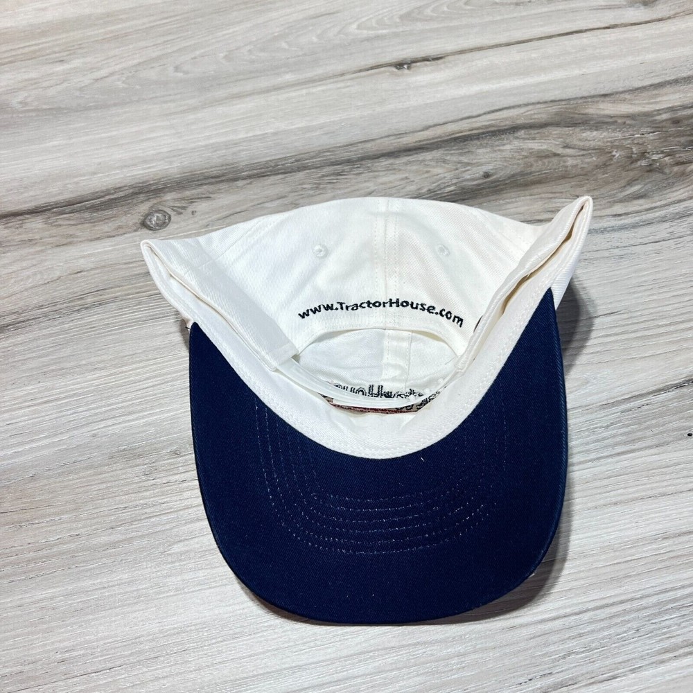 Ana Open Tractor House dot Com Snap Back Hat Cap White Embroidered Retro