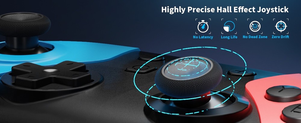 Wireless Switch Controller for Switch/Lite/OLED/Windows with Turbo/Vibration