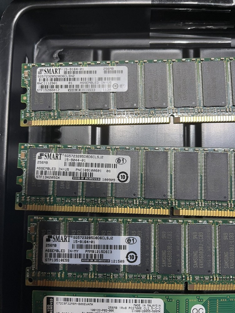 Lot Qty 15 Mixed 256MB Cisco Approved Memory for Cisco
