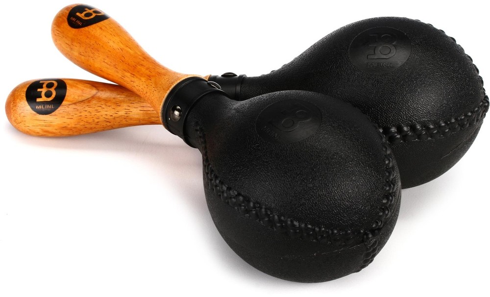 Meinl Percussion PM2BK Concert Maracas (2-pack) Bundle
