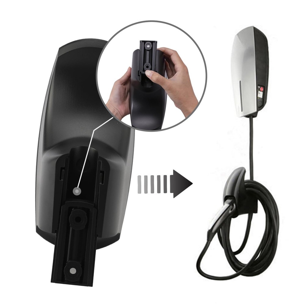 SEVEN SPARTA Charging Cable Holder with Chassis Bracket Compatible Black