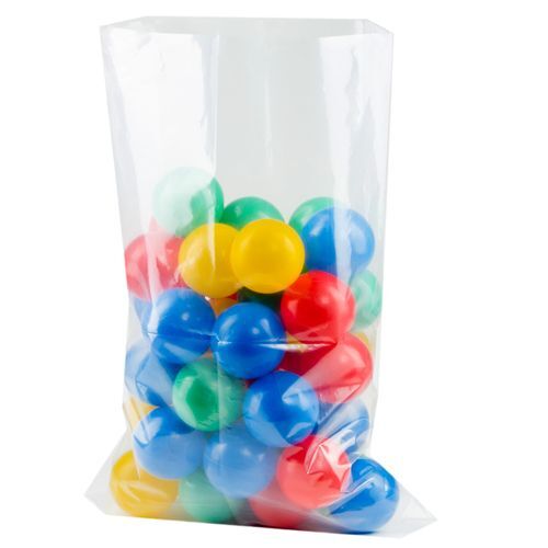 Clear Poly Bags 1.25-Mil Flat Open Top Plastic Packaging Packing Multiple Sizes