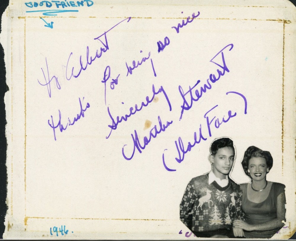 40s Actress MARTHA STEWART Autograph
