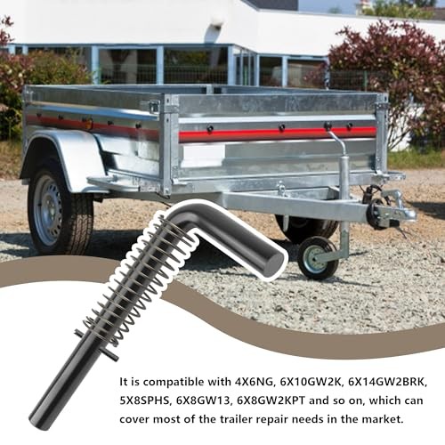 2PCS 9/16" Trailer Gate Latch Kit with 2 Springs+2 Roll Pins,Heavy Duty