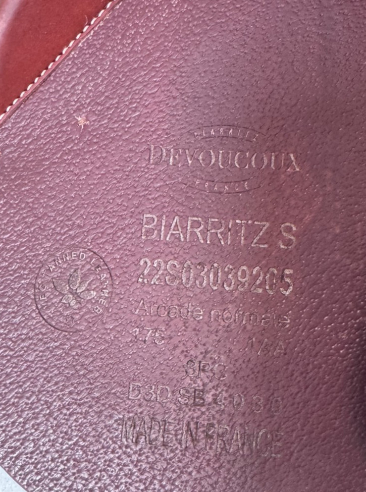 17.5" Devoucoux Biarritz S Saddle - 2022 - 1AA - Full Buffalo - MINT!