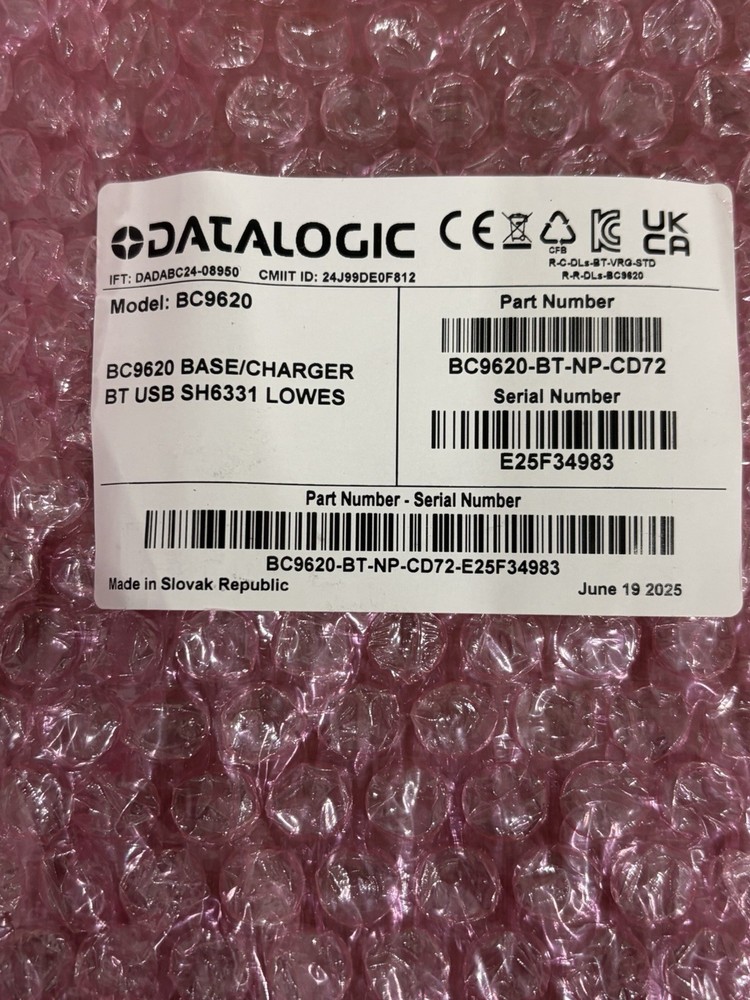 Datalogic PowerScan Wireless Barcode Scanner PBT9600 USB W/ Base BT 2D UHF RFID