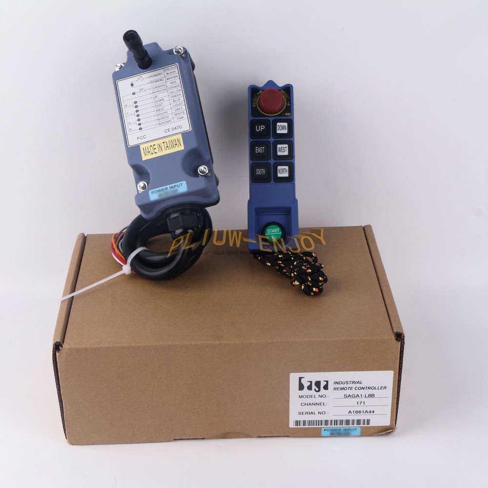 1 Receiver+1 Transmitter Crane Wireless Remote Controller 36V 220 380V SAGA1-L8B