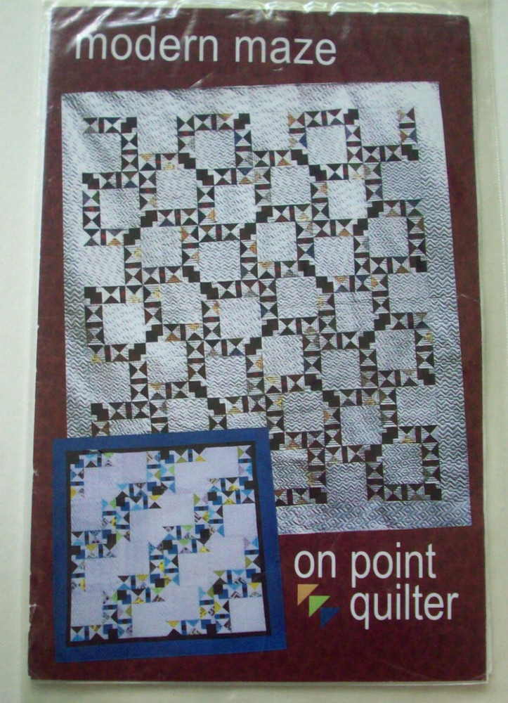 Modern Maze asymmetric block quilt pattern *A13