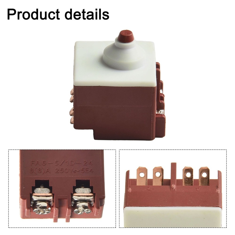 125V 12A Angle Grinder Switch Button Switch Angle Grinder For GWS6 7-100