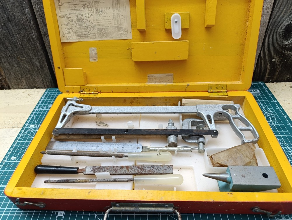 Children's Soviet set of locksmith tools "Young Technician.