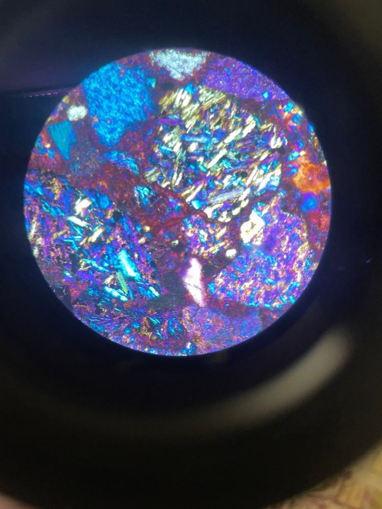 Polarized microscope mineral rock slicing Eight slides flake