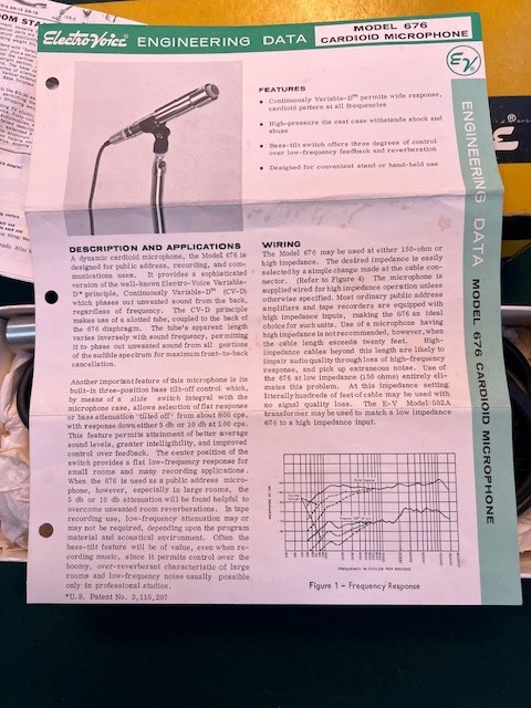 vintage electro voice microphones