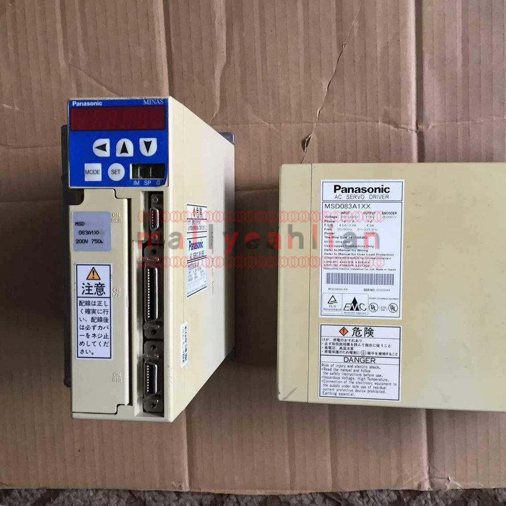 USED Panasonic Servo Driver MSD083A1XX Tested
