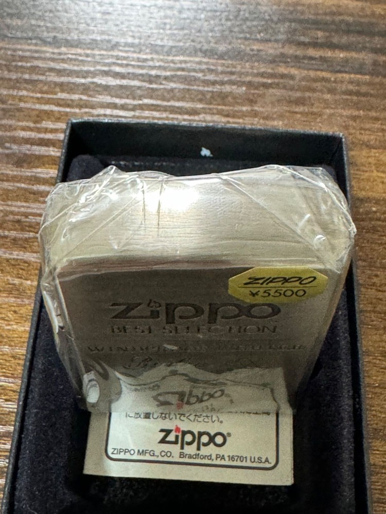 Zippo Black Bass Best Selection Etching Silver Double Sided Processing Lighter