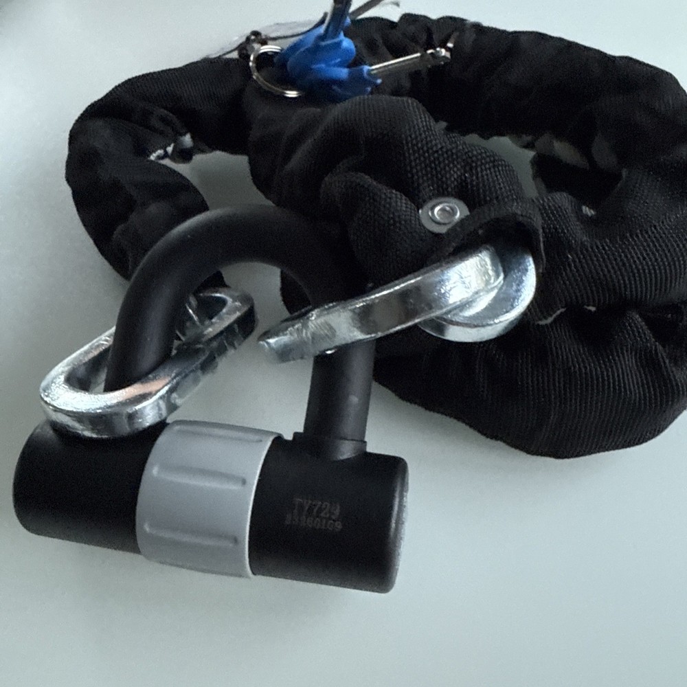 Oxford HS High Security Chain Lock 1.5M Sold Secure Bicycle Silver