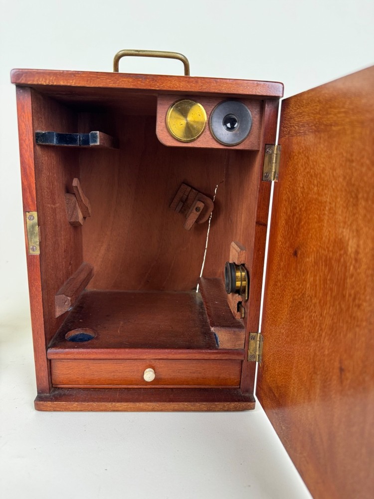 Antique William Heath Monocular Compound Brass Microscope