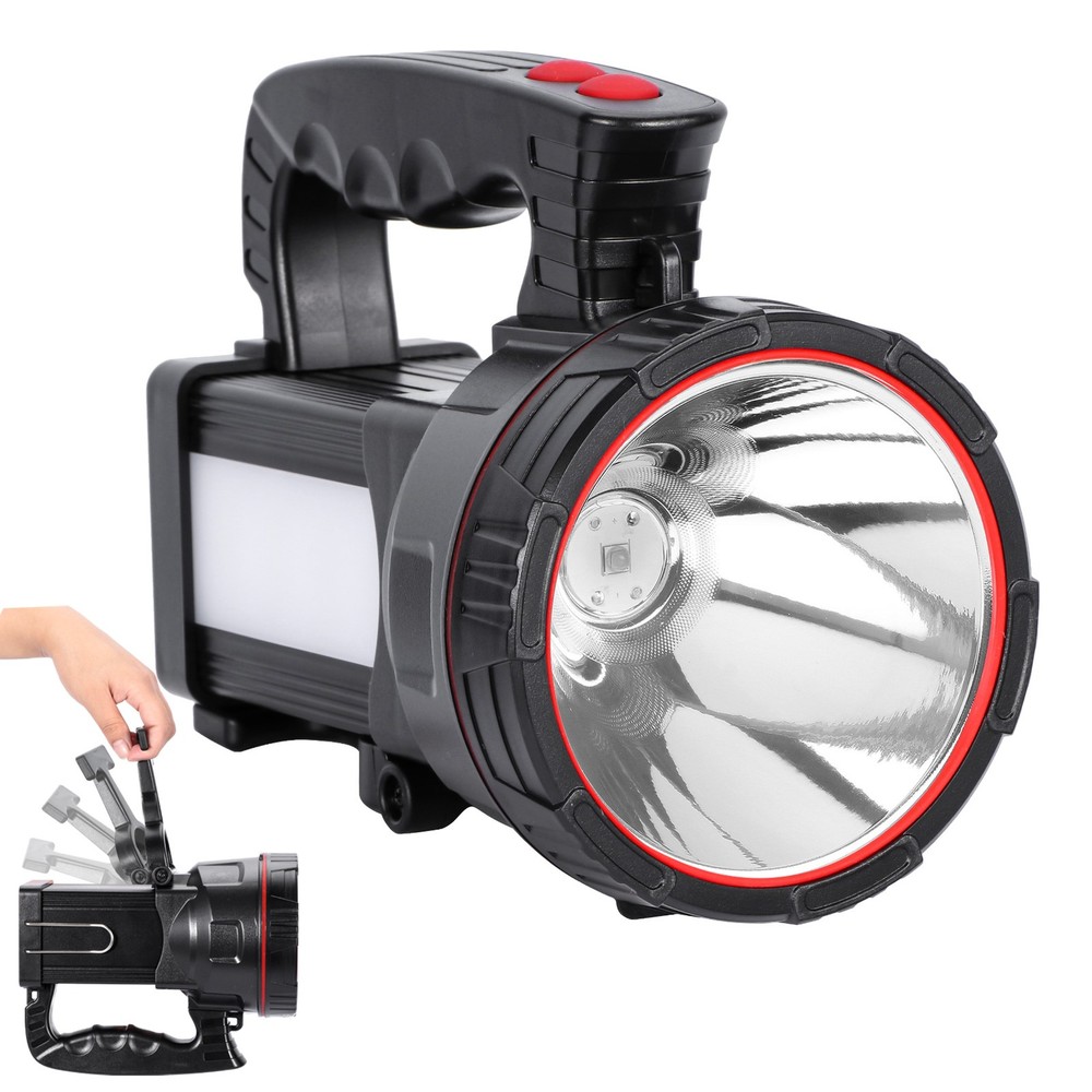 Super Bright LED Rechargeable Handheld Spotlight High Power Tactical Flashlight