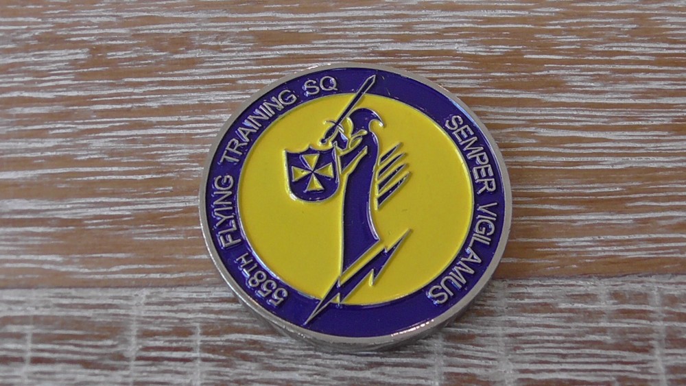USAF 558th Flying Training Squadron Challenge Coin #A616