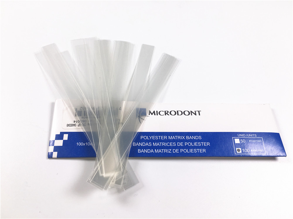 1000PCS Dental Matrix Bands Biomedical Polyester Microdont® Matrices Fill Teeth