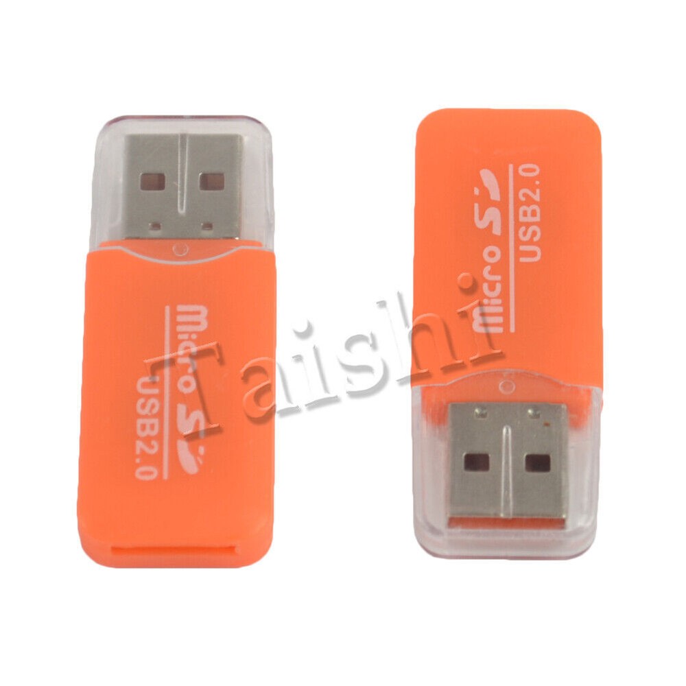2pcs USB 2.0 Card reader Micro SD Card Reader Adapter Micro SD SDHC TF T-Flash