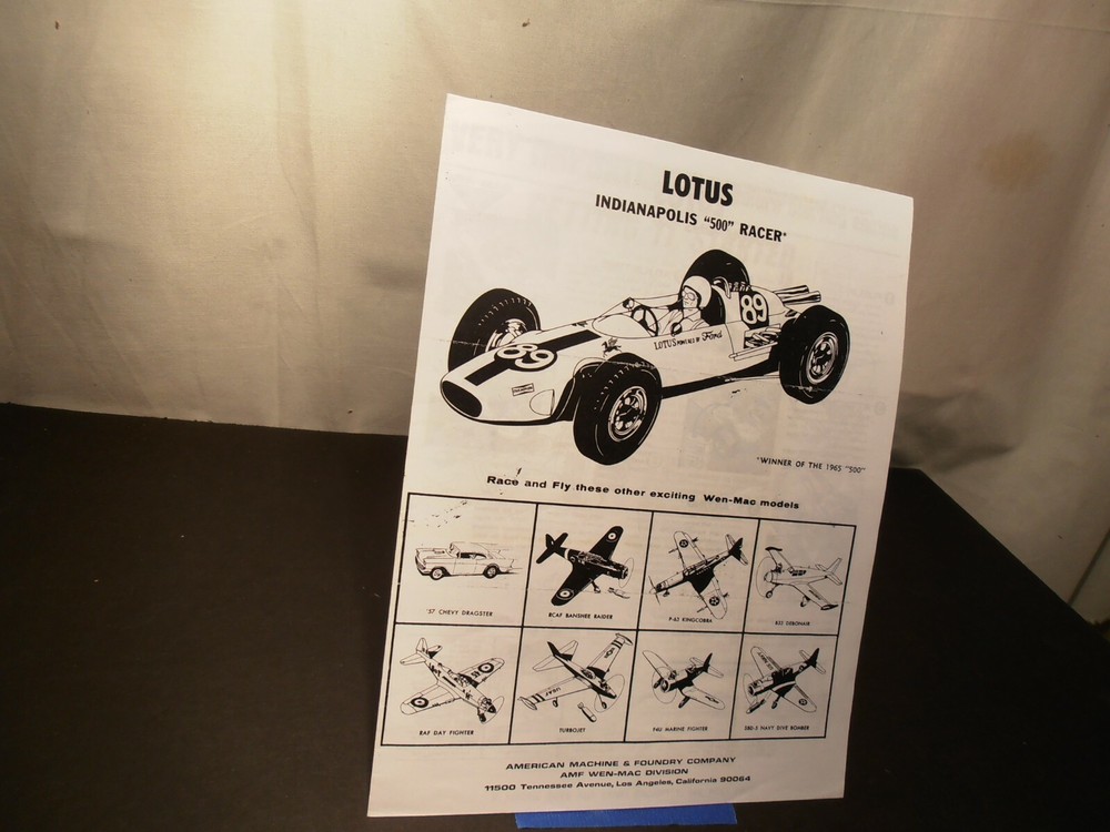 Wen-Mac Lotus Racer & Motor