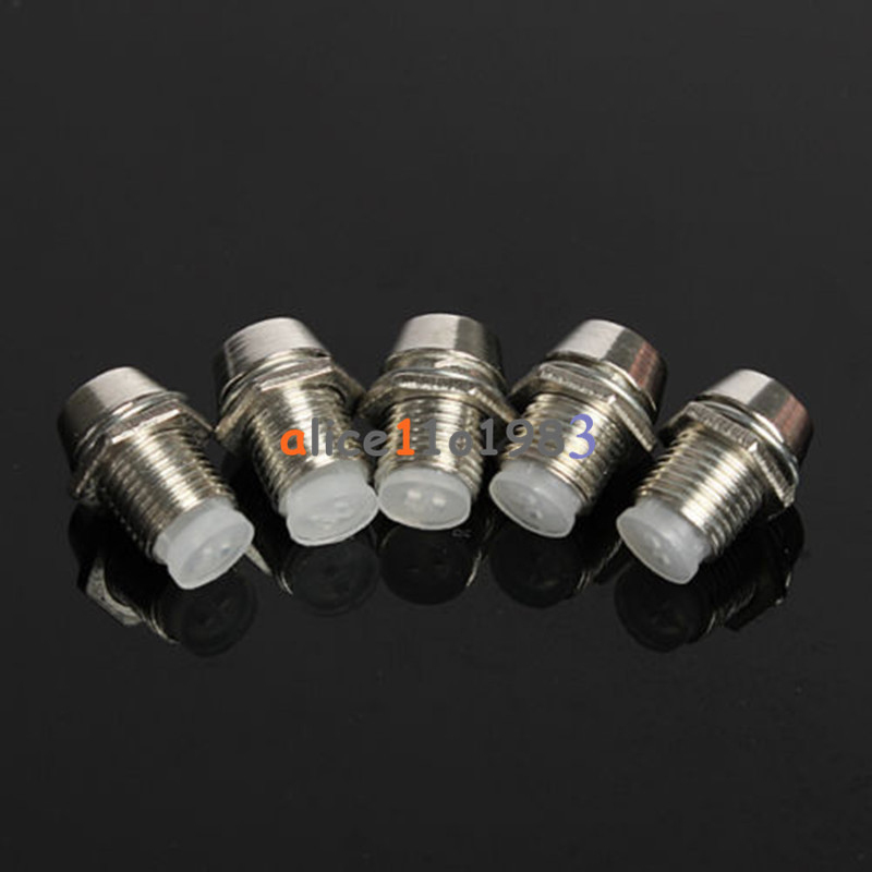 20 x 5MM Chrome Metal Silver Bezel LED Holder Panel Display Mount Base Rubber