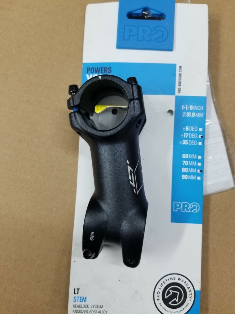 PRO LT Alloy Stem 80x31.8 mm + -17 °