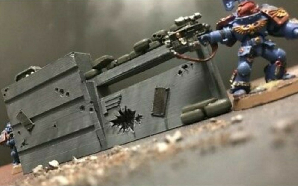 3d Printed Infantry Post Terrain for Tabletop Gaming
