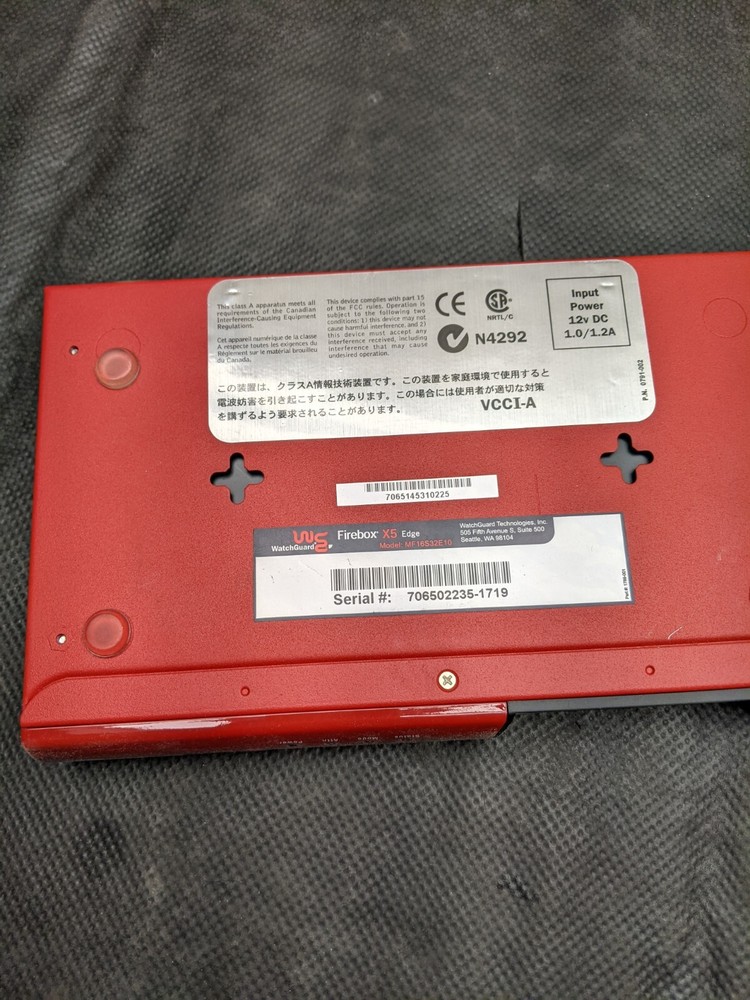 WatchGuard Firebox X5e Edge MODEL MF16S32E10