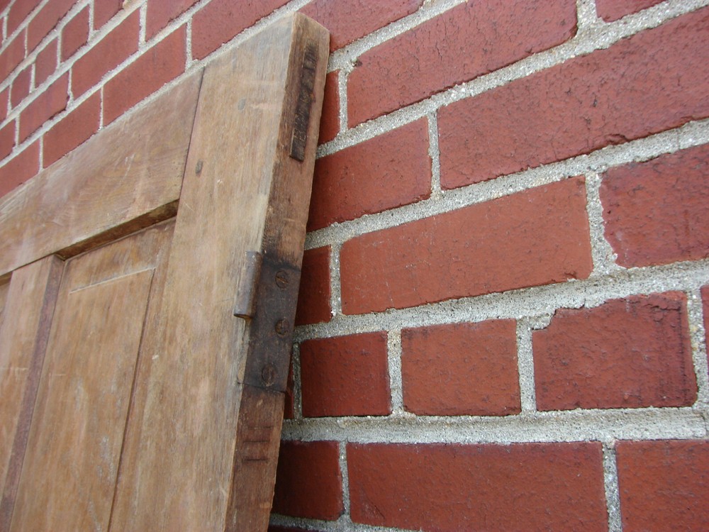 19TH CENTURY RAISED PANEL WALNUT DOOR PEGGED MORTISED