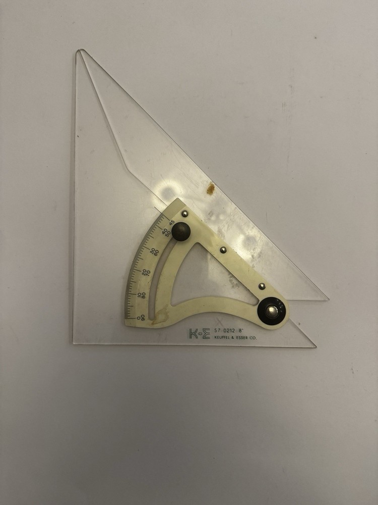 Keuffel & Esser K&E Adjustable Triangle Drafting 57 0212 8”