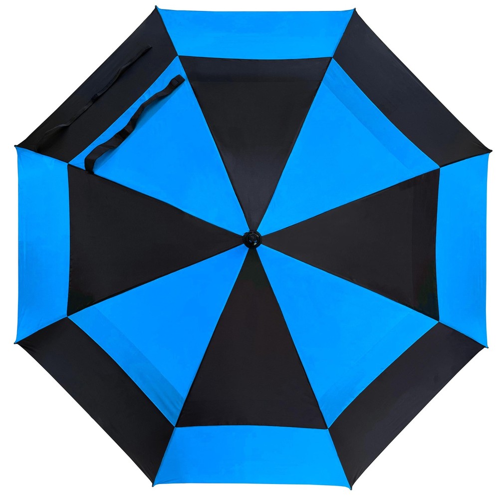 Double Canopy Golf Rain Umbrella Gray Black