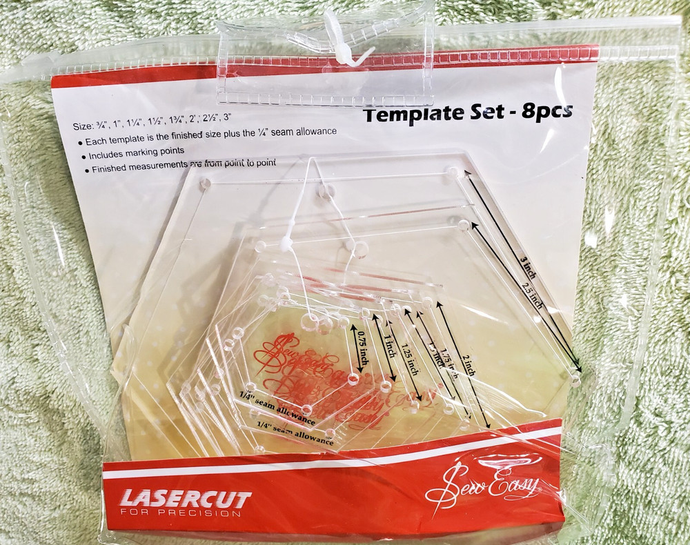 Sew Easy Patchwork Mini Hexagon Template Set NL4160