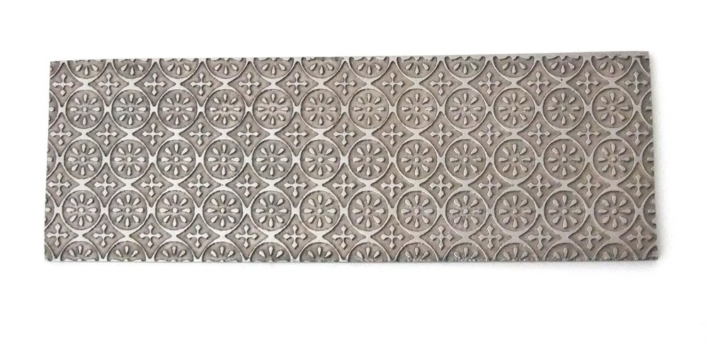 Pattern Texture Plate for Press or Rolling Mill 6 x 2.5 Inch  #4