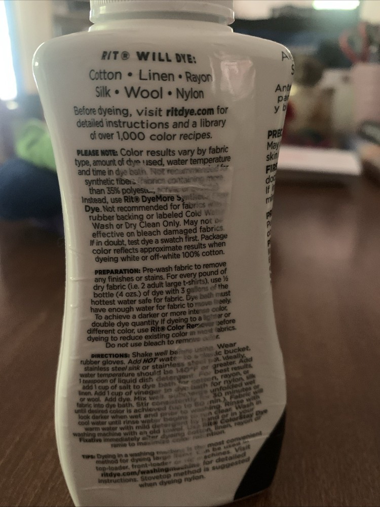 Rit All Purpose Liquid Dye, Black - 8oz