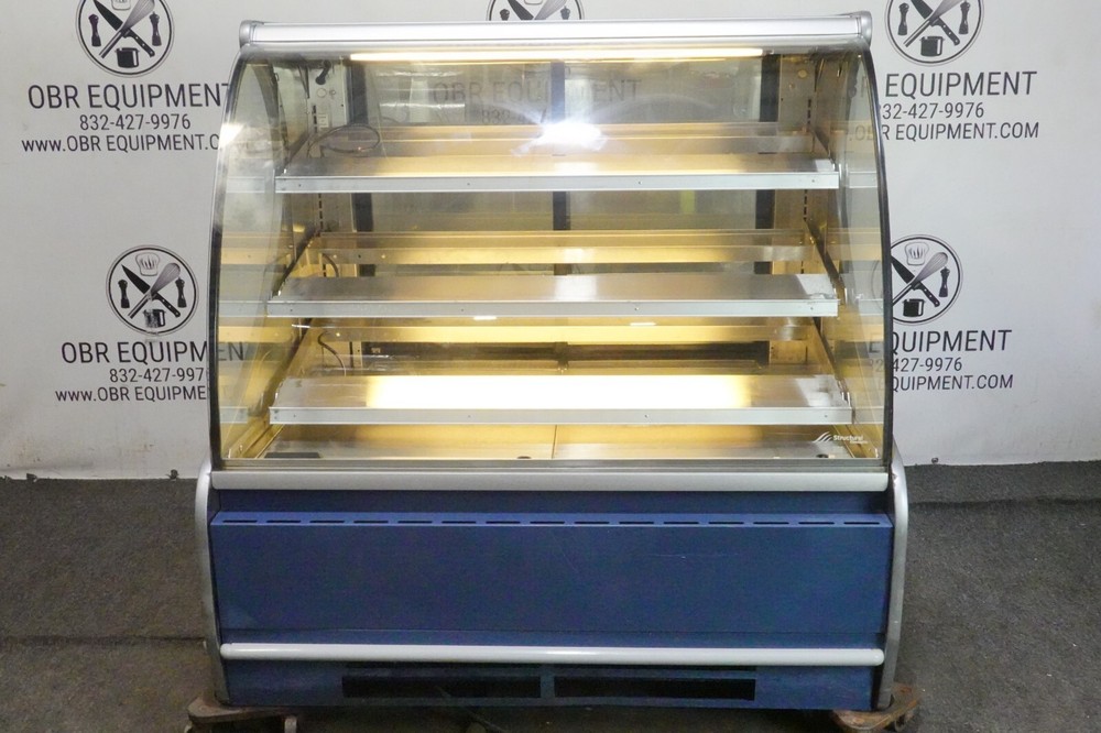 STRUCTURAL CONCEPTS 50” CURVED GLASS REFRIGERATED BAKERY DISPLAY CASE MODEL HV48