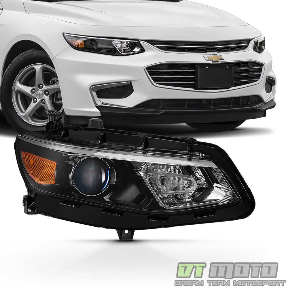 [Halogen Model] 2016 2017 2018 Chevy Malibu Headlight Headlamp RH Passenger Side