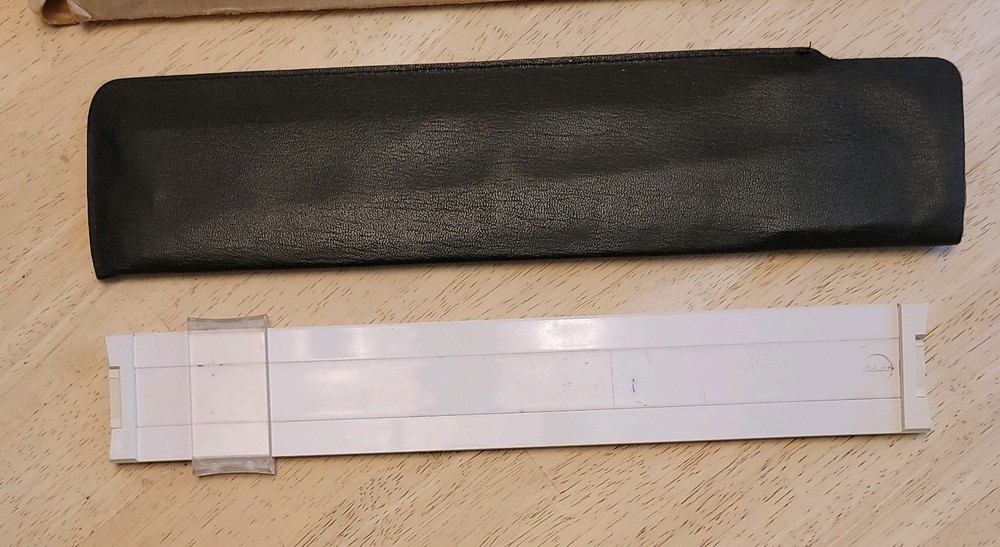 Vintage Pickett Microline 120 Slide Rule With Original Leather Case