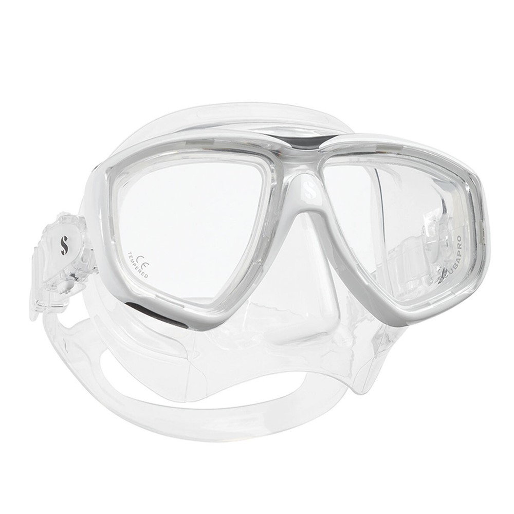 Open Box ScubaPro Flux Twin Dive Mask - White