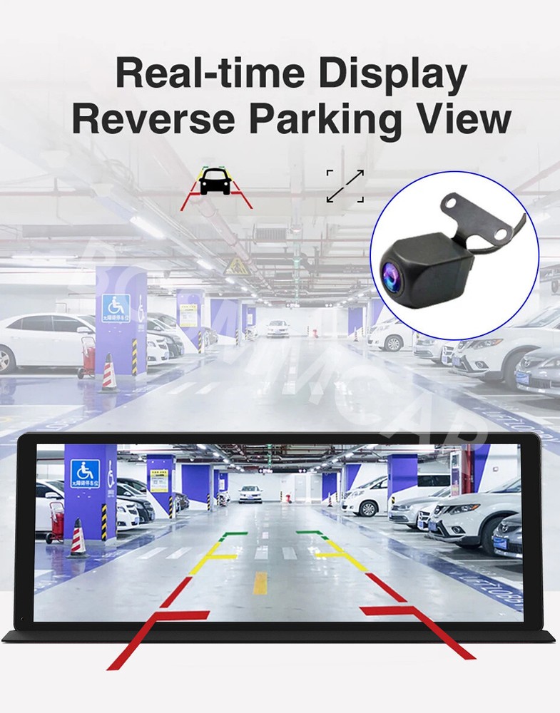 Touch Screen Dash Cam Car DVR Front Rear Cam Night Vision G-sensor Mirror Link