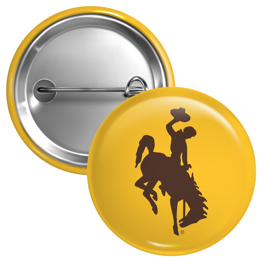 University of Wyoming Button Pin - 3 Size Options